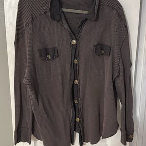 Bibi button up shacket or cardigan